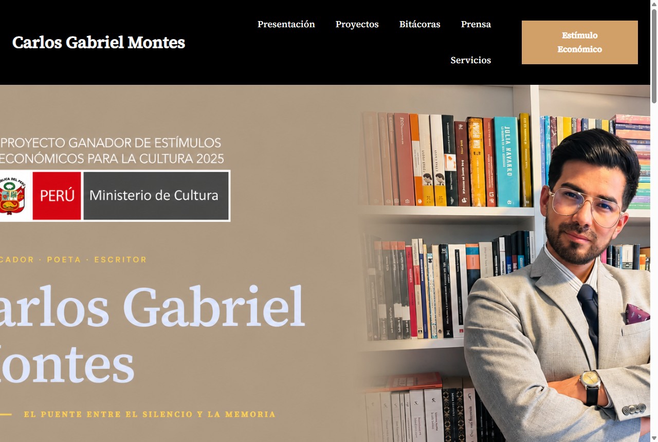 Sitio web Carlos Gabriel Montes
